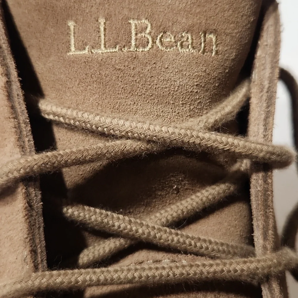 LL Bean Suede Classic Desert Chukka Boots Size 10 Wide EUC